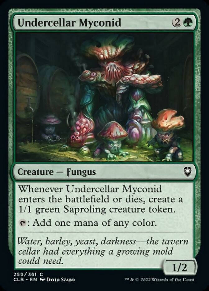 Undercellar Myconid [Commander Legends: Battle for Baldur's Gate] | Jomio and Rueliete's Cards and Comics