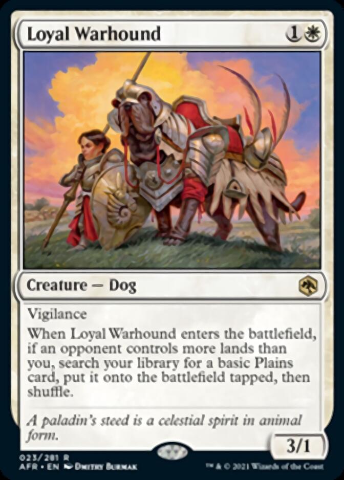 Loyal Warhound [Dungeons & Dragons: Adventures in the Forgotten Realms] | Jomio and Rueliete's Cards and Comics