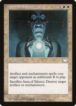Aura of Silence [Weatherlight] | Jomio and Rueliete's Cards and Comics