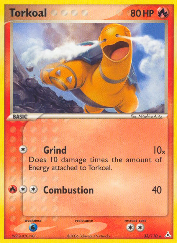 Torkoal (33/110) [EX: Holon Phantoms] | Jomio and Rueliete's Cards and Comics