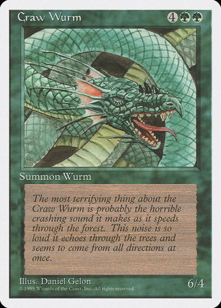 Craw Wurm [Fourth Edition] | Jomio and Rueliete's Cards and Comics