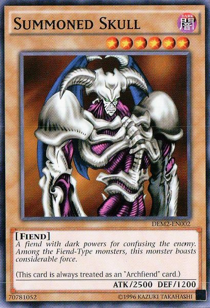 Summoned Skull [DEM2-EN002] Common | Jomio and Rueliete's Cards and Comics