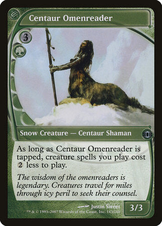 Centaur Omenreader [Future Sight] | Jomio and Rueliete's Cards and Comics