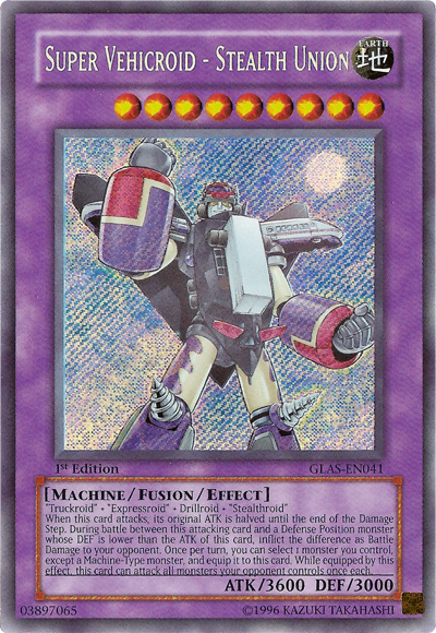 Super Vehicroid - Stealth Union [GLAS-EN041] Secret Rare | Jomio and Rueliete's Cards and Comics