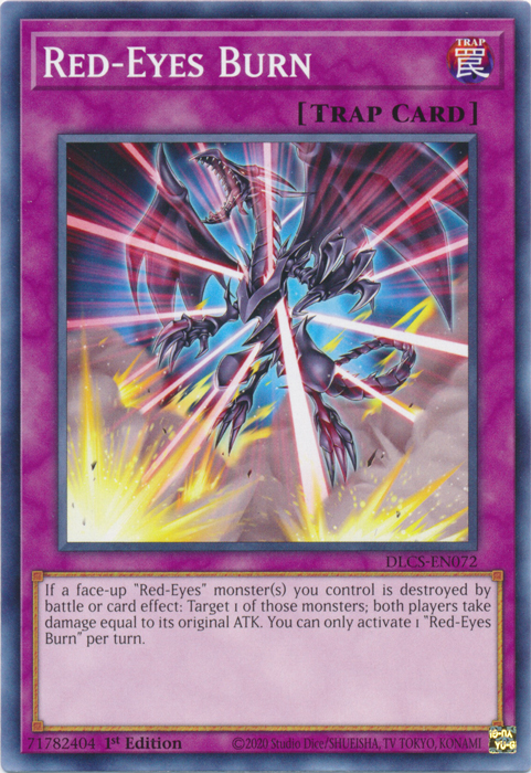 Red-Eyes Burn [DLCS-EN072] Common | Jomio and Rueliete's Cards and Comics
