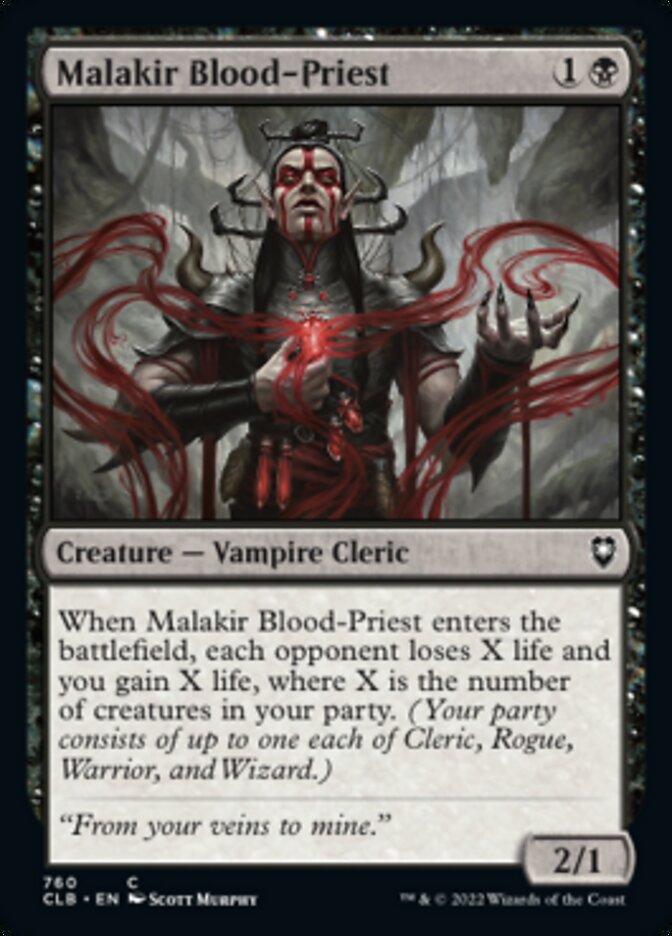 Malakir Blood-Priest [Commander Legends: Battle for Baldur's Gate] | Jomio and Rueliete's Cards and Comics