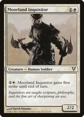 Moorland Inquisitor [Avacyn Restored] | Jomio and Rueliete's Cards and Comics