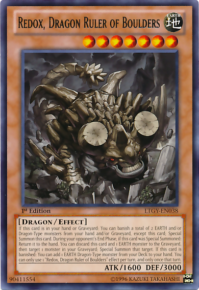 Redox, Dragon Ruler of Boulders [LTGY-EN038] Rare | Jomio and Rueliete's Cards and Comics