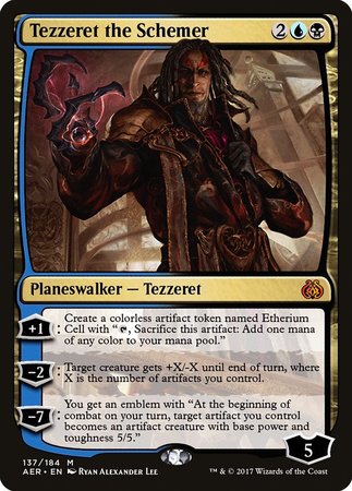 Tezzeret the Schemer [Aether Revolt] | Jomio and Rueliete's Cards and Comics