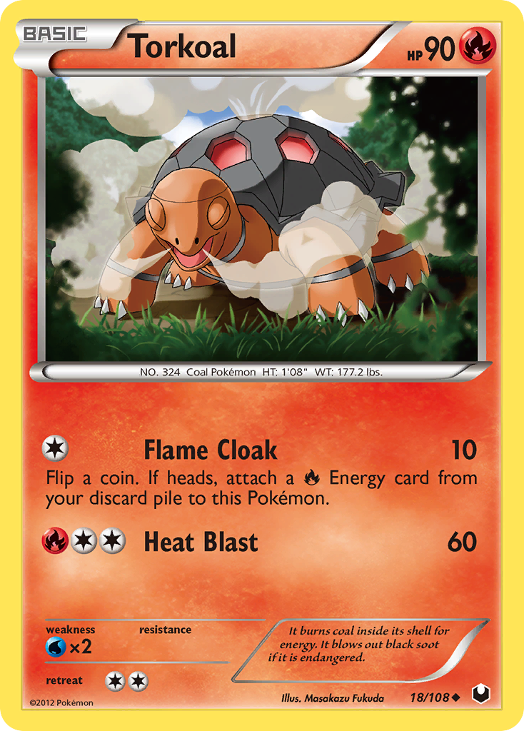 Torkoal (18/108) [Black & White: Dark Explorers] | Jomio and Rueliete's Cards and Comics