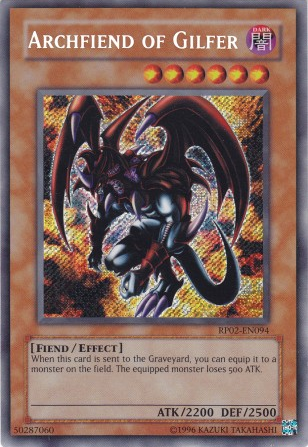 Archfiend of Gilfer [RP02-EN094] Secret Rare | Jomio and Rueliete's Cards and Comics