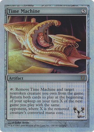 Time Machine (Alternate Foil) [Unhinged] | Jomio and Rueliete's Cards and Comics