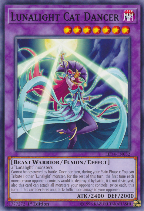 Lunalight Cat Dancer [LED4-EN052] Common | Jomio and Rueliete's Cards and Comics