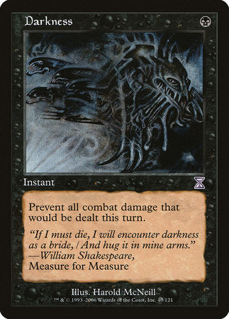 Darkness [Time Spiral Timeshifted] | Jomio and Rueliete's Cards and Comics