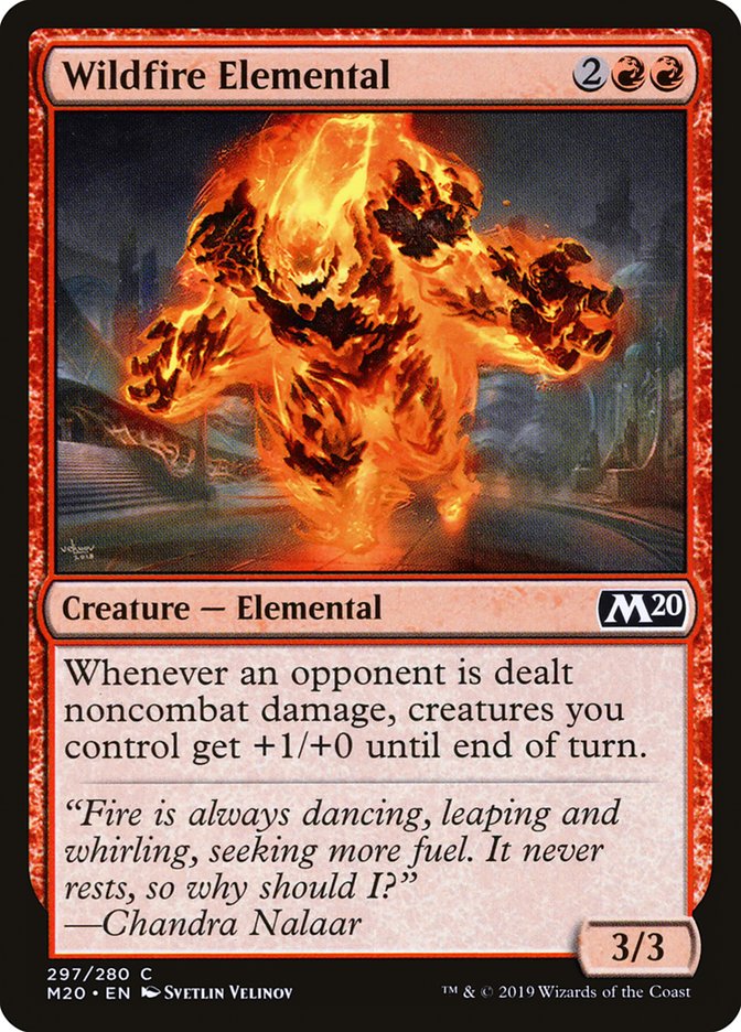 Wildfire Elemental [Core Set 2020] | Jomio and Rueliete's Cards and Comics