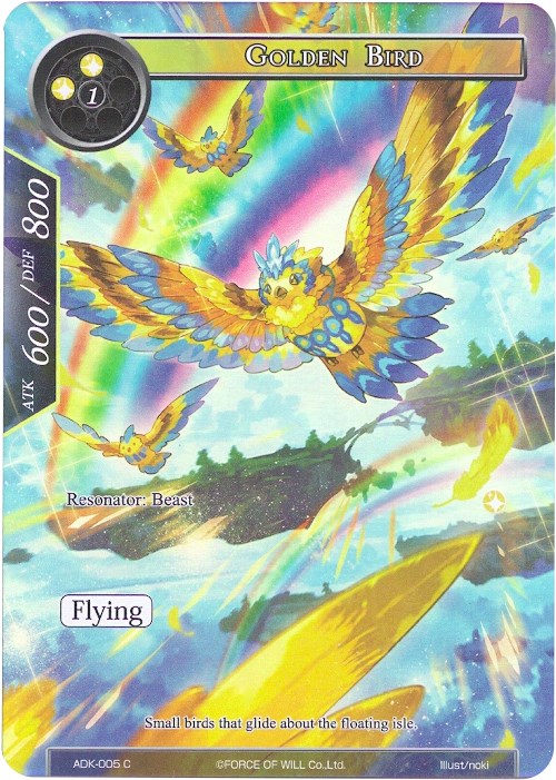 Golden Bird (Full Art) (ADK-005) [Advent of the Demon King] | Jomio and Rueliete's Cards and Comics