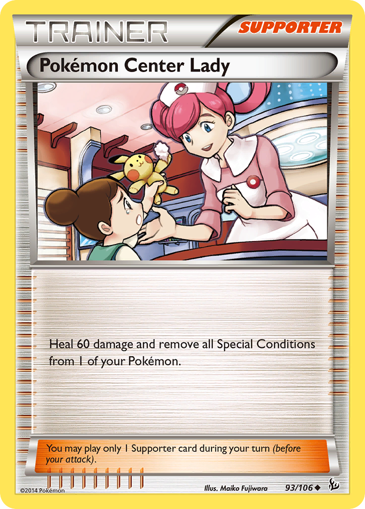 Pokemon Center Lady (93/106) [XY: Flashfire] | Jomio and Rueliete's Cards and Comics