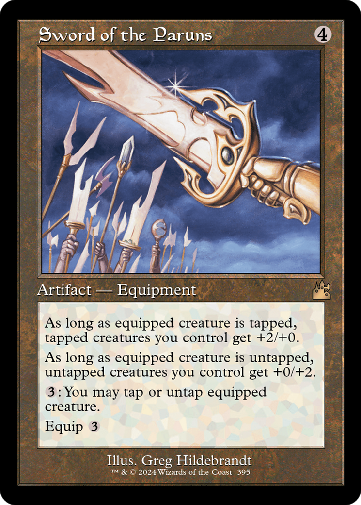 Sword of the Paruns (Retro Frame) [Ravnica Remastered] | Jomio and Rueliete's Cards and Comics