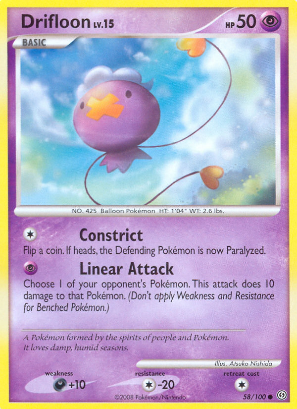 Drifloon (58/100) [Diamond & Pearl: Stormfront] | Jomio and Rueliete's Cards and Comics