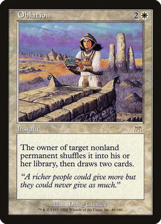 Oblation [Onslaught] | Jomio and Rueliete's Cards and Comics