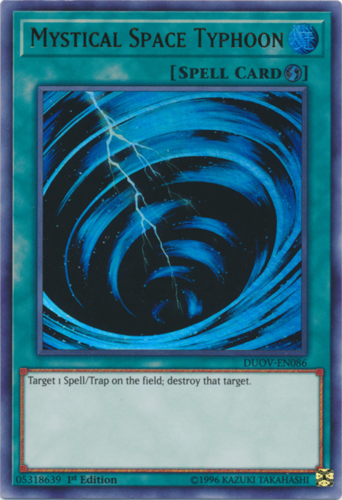 Mystical Space Typhoon [DUOV-EN086] Ultra Rare | Jomio and Rueliete's Cards and Comics