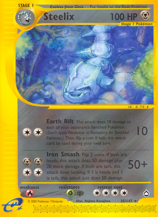 Steelix (35/147) [Aquapolis] | Jomio and Rueliete's Cards and Comics