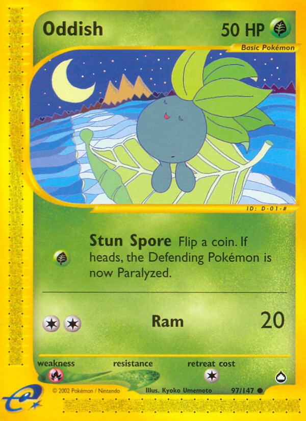 Oddish (97/147) [Aquapolis] | Jomio and Rueliete's Cards and Comics
