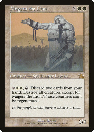 Mageta the Lion [Prophecy] | Jomio and Rueliete's Cards and Comics