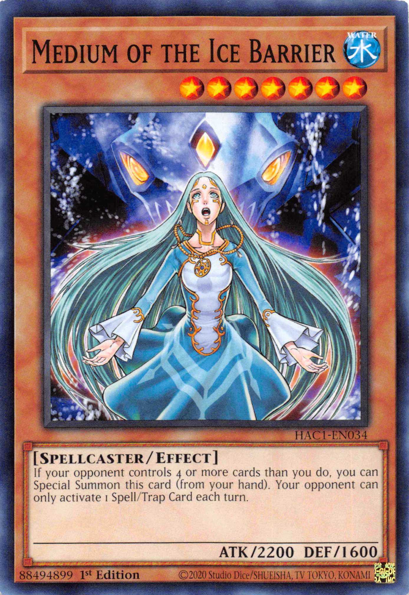 Medium of the Ice Barrier [HAC1-EN034] Common | Jomio and Rueliete's Cards and Comics