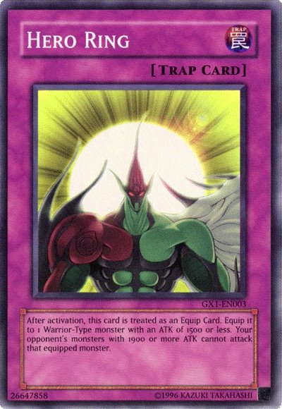 Hero Ring [GX1-EN003] Super Rare | Jomio and Rueliete's Cards and Comics