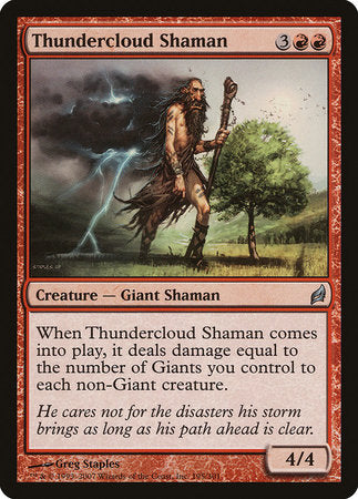 Thundercloud Shaman [Lorwyn] | Jomio and Rueliete's Cards and Comics