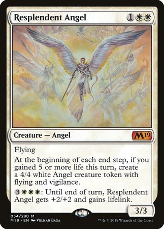 Resplendent Angel [Core Set 2019] | Jomio and Rueliete's Cards and Comics