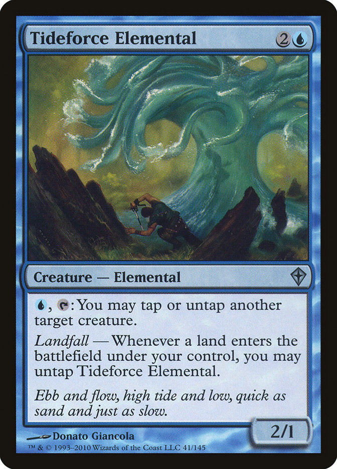 Tideforce Elemental [Worldwake] | Jomio and Rueliete's Cards and Comics
