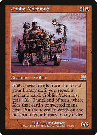 Goblin Machinist [Onslaught] | Jomio and Rueliete's Cards and Comics