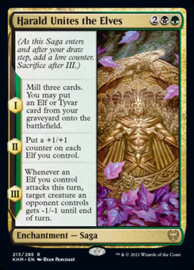Harald Unites the Elves [Kaldheim] | Jomio and Rueliete's Cards and Comics