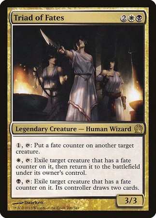 Triad of Fates [Theros] | Jomio and Rueliete's Cards and Comics