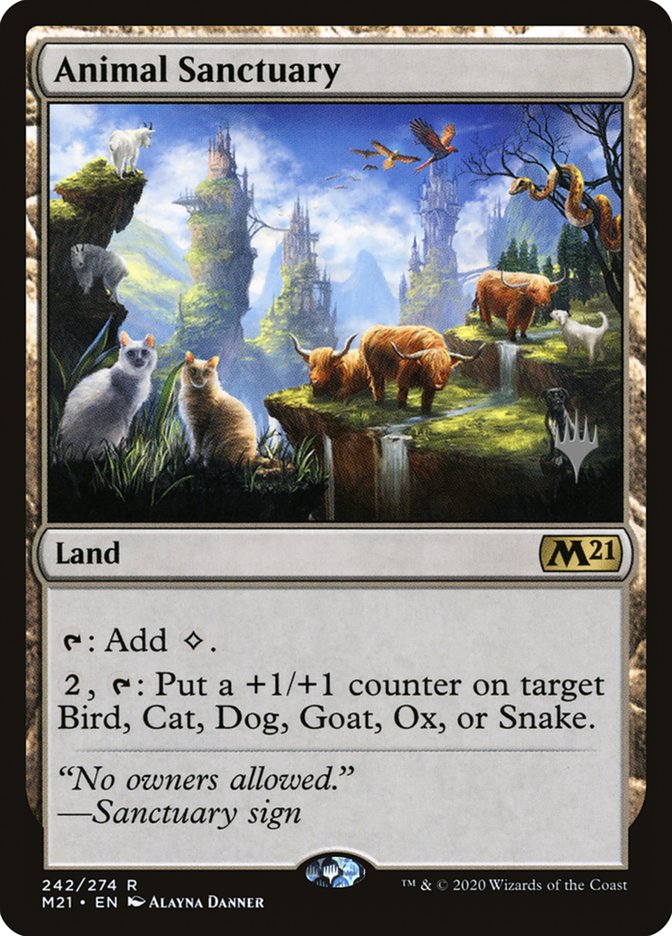 Animal Sanctuary (Promo Pack) [Core Set 2021 Promos] | Jomio and Rueliete's Cards and Comics