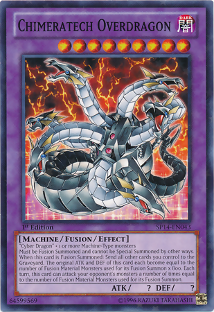 Chimeratech Overdragon [SP14-EN043] Starfoil Rare | Jomio and Rueliete's Cards and Comics