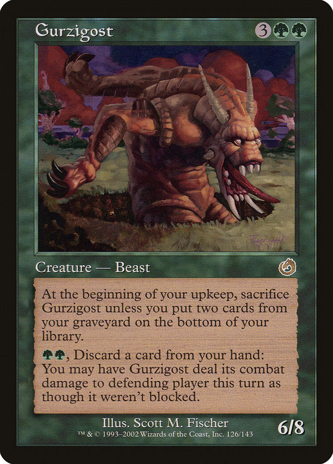 Gurzigost [Torment] | Jomio and Rueliete's Cards and Comics