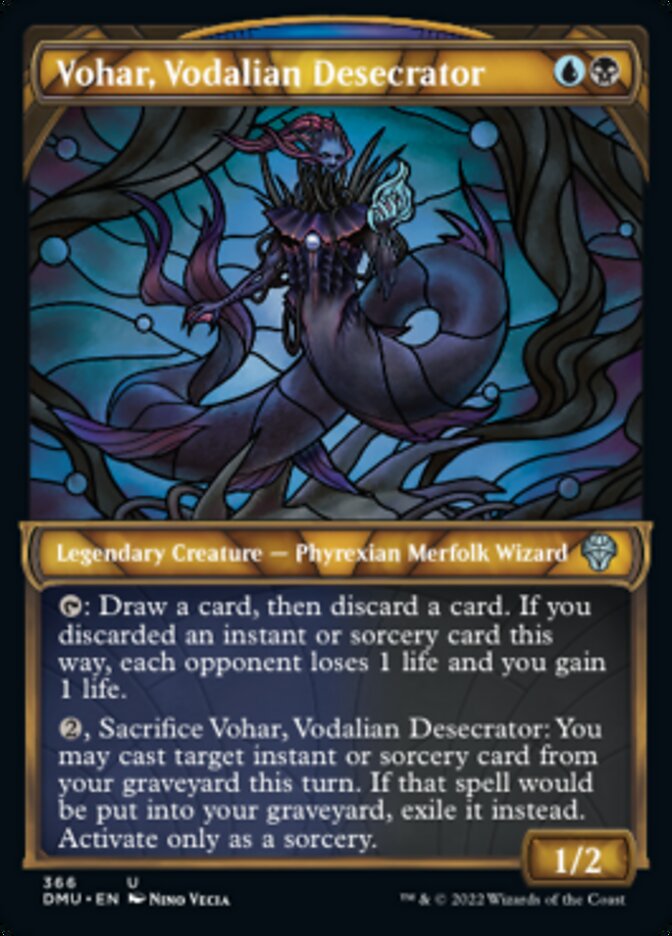Vohar, Vodalian Desecrator (Showcase Textured) [Dominaria United] | Jomio and Rueliete's Cards and Comics