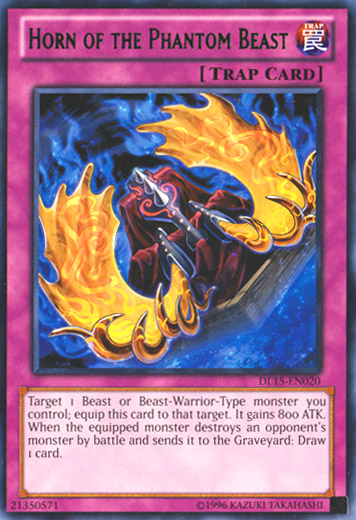 Horn of the Phantom Beast (Green) [DL15-EN020] Rare | Jomio and Rueliete's Cards and Comics