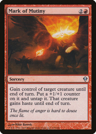 Mark of Mutiny [Zendikar] | Jomio and Rueliete's Cards and Comics