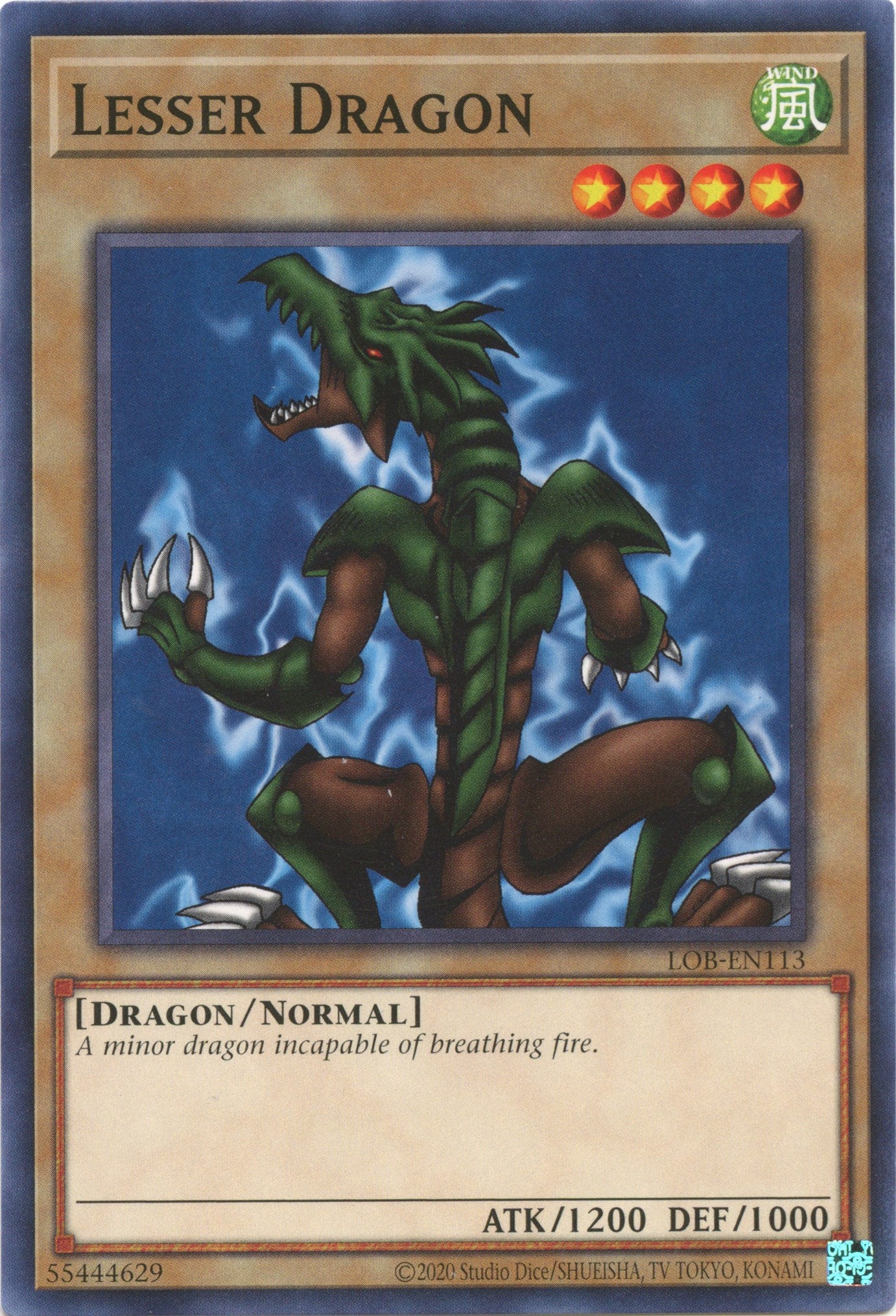 Lesser Dragon (25th Anniversary) [LOB-EN113] Common | Jomio and Rueliete's Cards and Comics