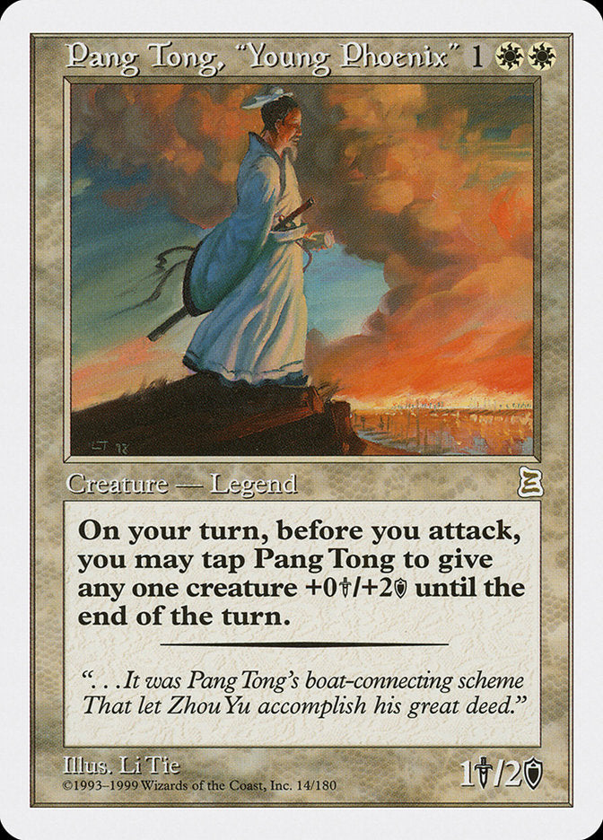 Pang Tong, "Young Phoenix" [Portal Three Kingdoms] | Jomio and Rueliete's Cards and Comics