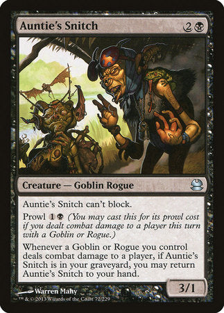 Auntie's Snitch [Modern Masters] | Jomio and Rueliete's Cards and Comics