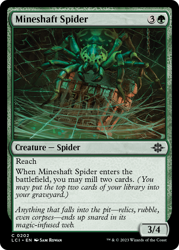 Mineshaft Spider [The Lost Caverns of Ixalan] | Jomio and Rueliete's Cards and Comics