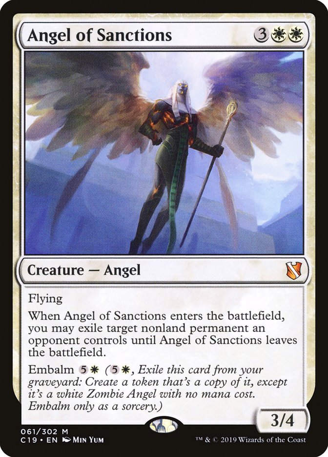 Angel of Sanctions [Commander 2019] | Jomio and Rueliete's Cards and Comics