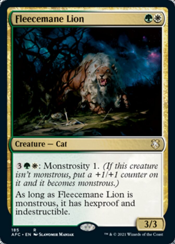 Fleecemane Lion [Dungeons & Dragons: Adventures in the Forgotten Realms Commander] | Jomio and Rueliete's Cards and Comics