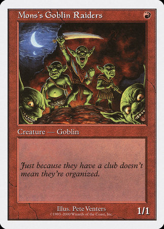 Mons's Goblin Raiders [Starter 2000] | Jomio and Rueliete's Cards and Comics
