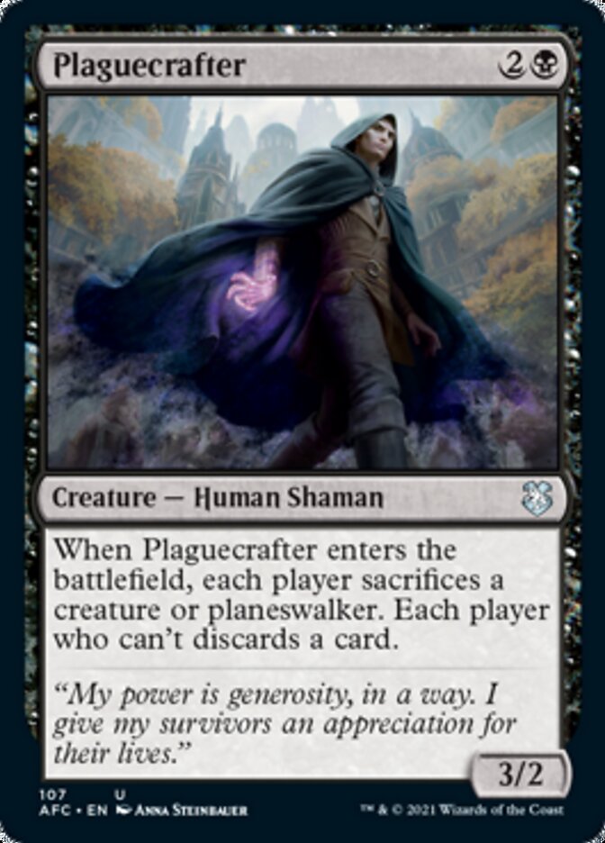 Plaguecrafter [Dungeons & Dragons: Adventures in the Forgotten Realms Commander] | Jomio and Rueliete's Cards and Comics